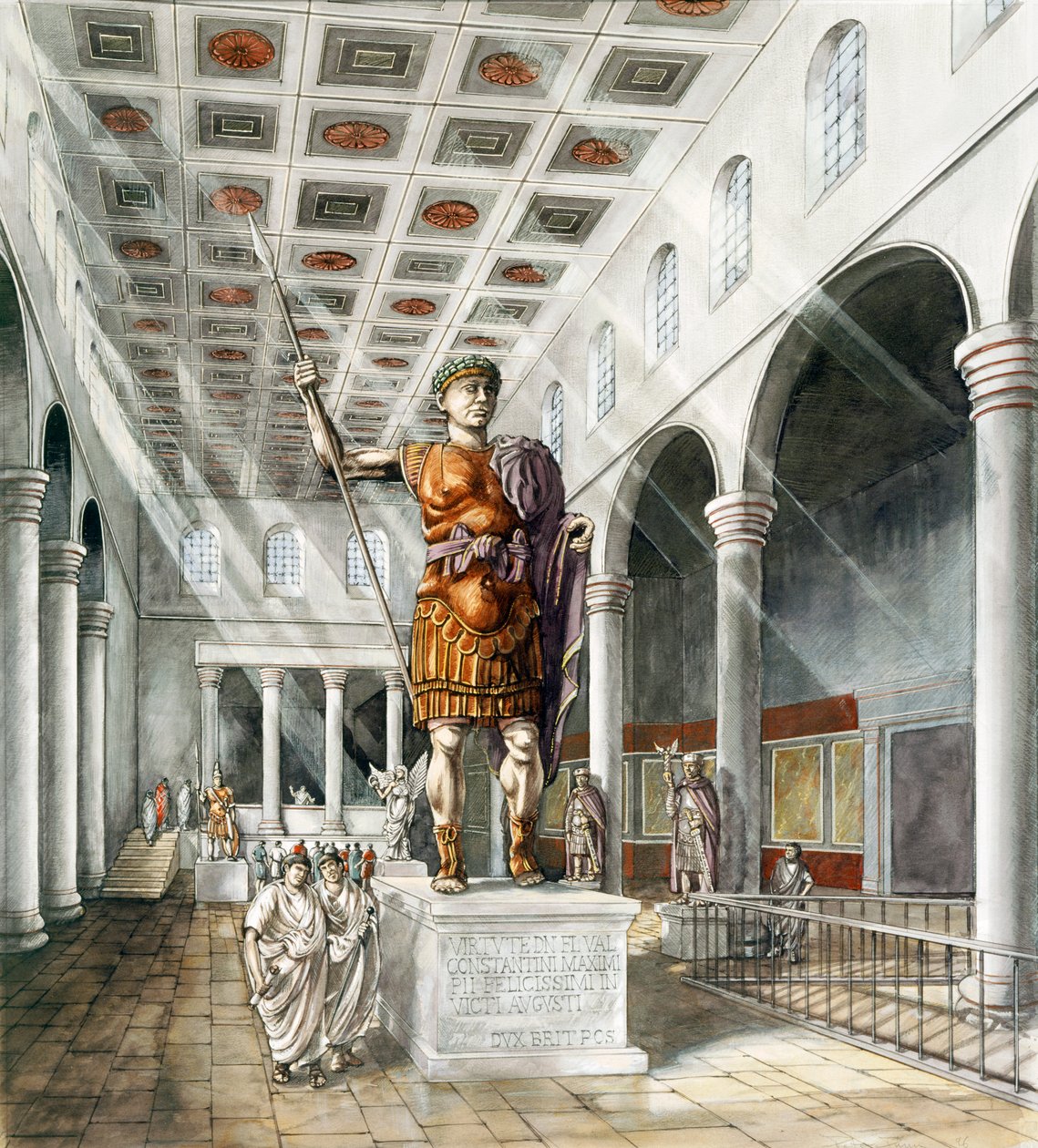 Římská bazilika v Yorku, c3. století, c1990-2010 od Peter Dunn