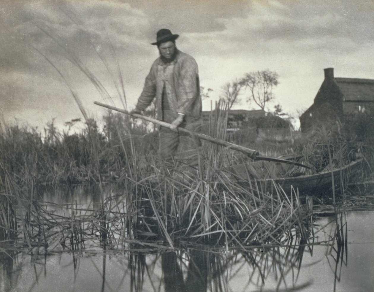 Coming Home from the Marshes, Life and Landscape on Norfolk Broads, 1886 od Peter Emerson und Thomas Goodall