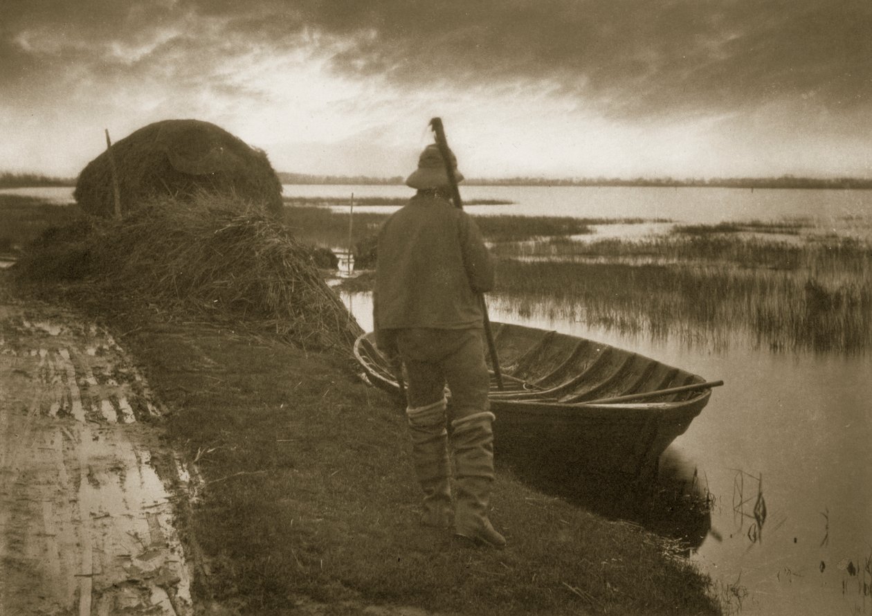 Marsh Man na cestě k řezání Schoofových věcí, kolem roku 1886 od Peter Emerson und Thomas Goodall