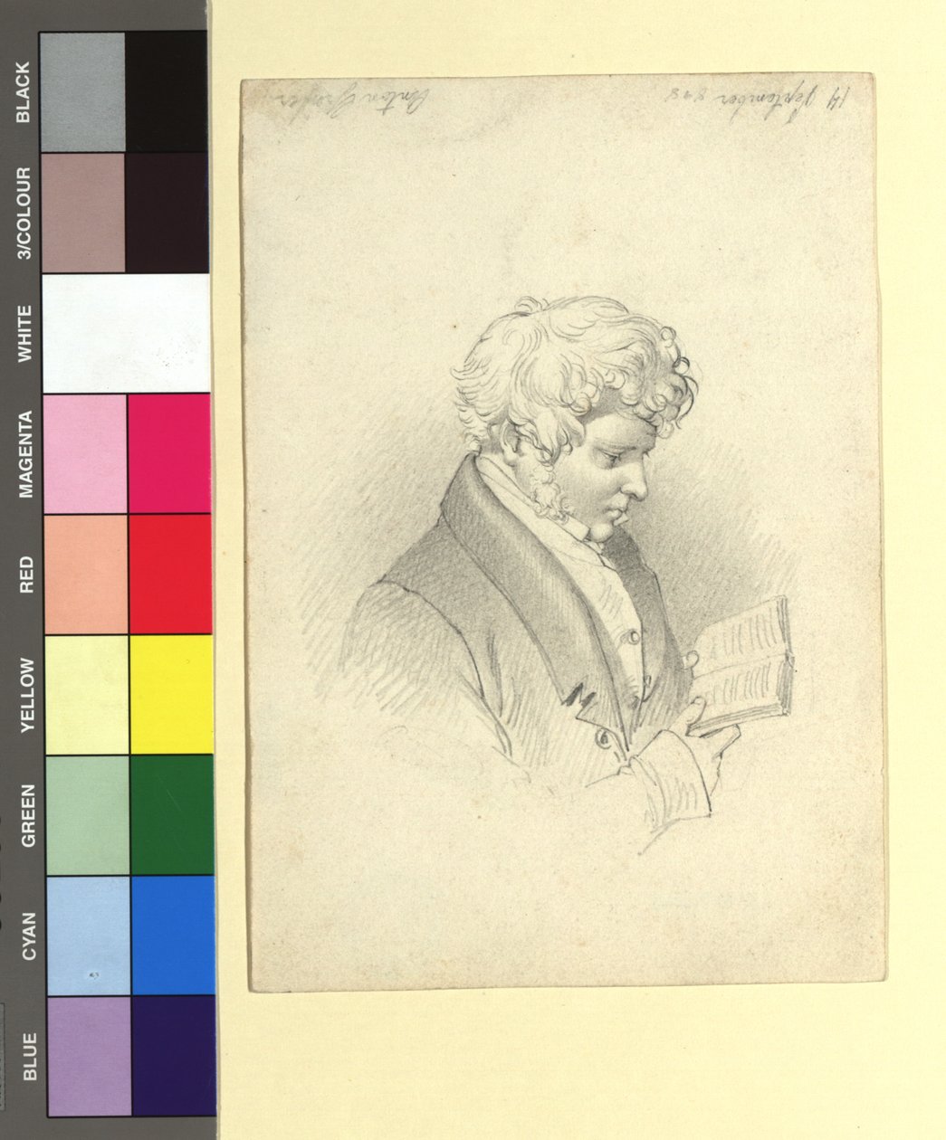Anton Gräffer (1786-1852), hudební spisovatel, skladatel, kytarista od Peter Fendi