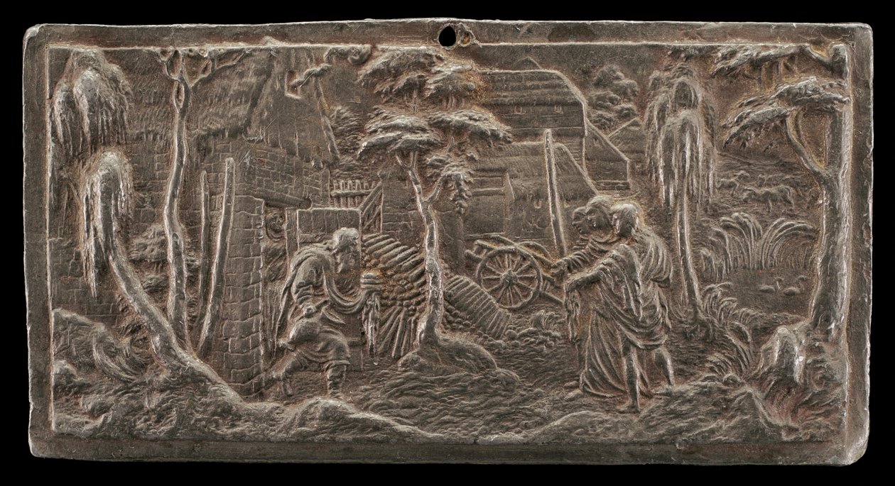 Abraham vítá tři anděly, c. 15251535. od Peter Flötner