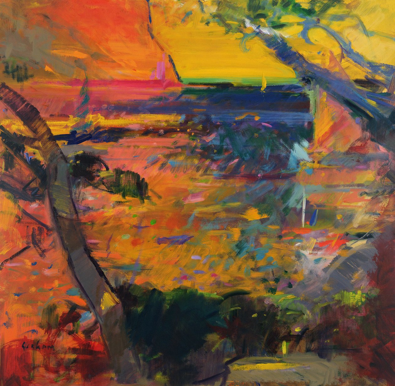 Cap Canaille Sunset od Peter Graham (Contemporary)