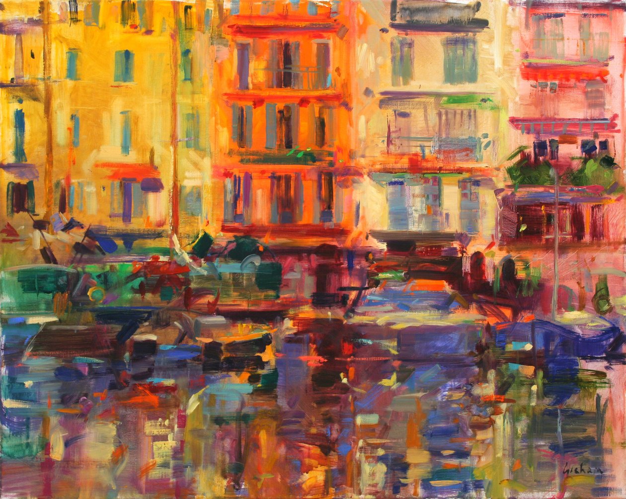 Grand Harbour, Cannes od Peter Graham (Contemporary)