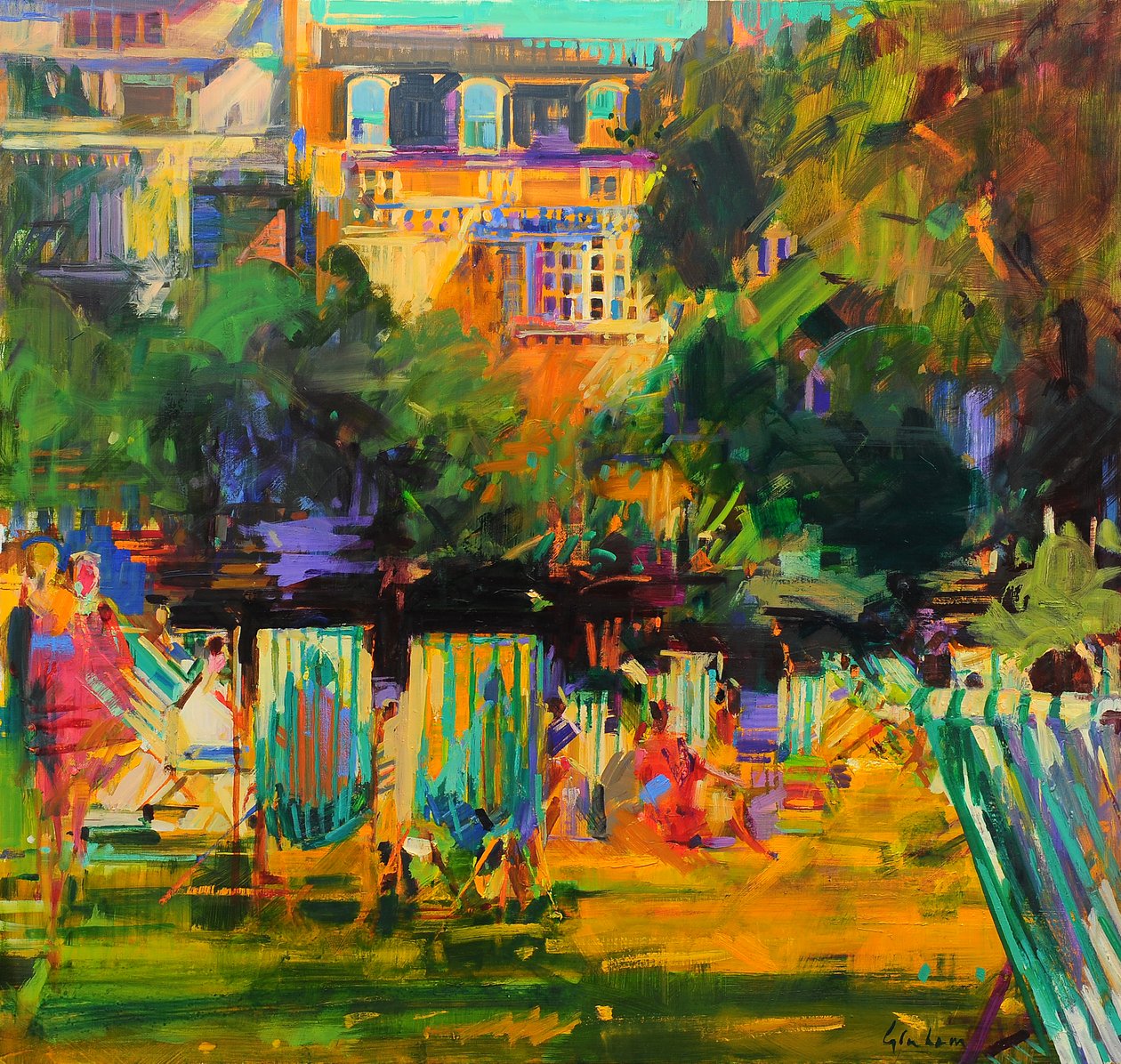 Zelený park od Peter Graham (Contemporary)