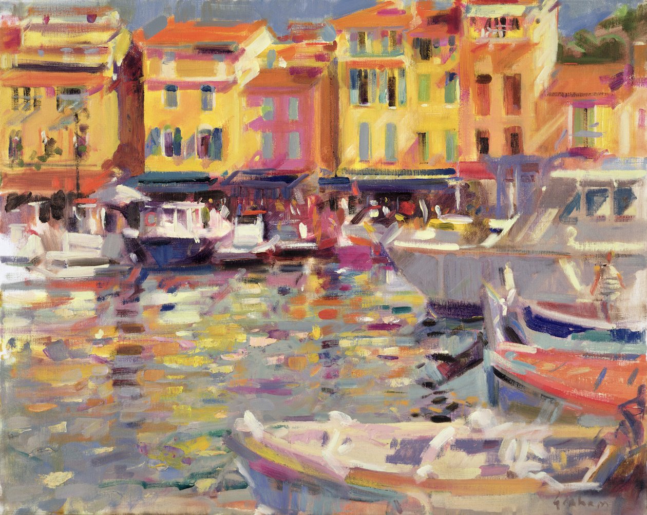 Přístav v Cassis od Peter Graham (Contemporary)
