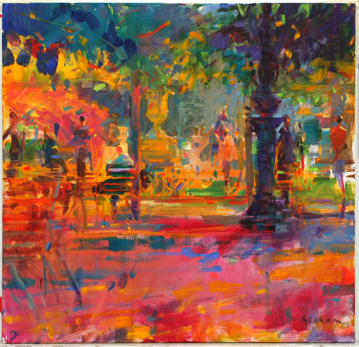 La Terrasse du Jardin od Peter Graham (Contemporary)