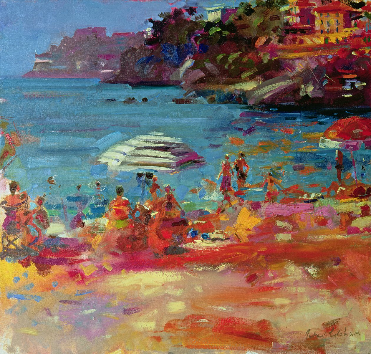 Pobřeží Monaka, 2000 od Peter Graham (Contemporary)