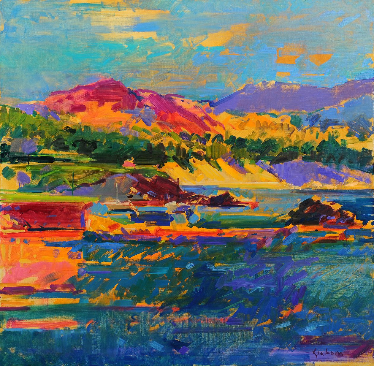 Pebble Beach směrem na Carmel od Peter Graham (Contemporary)