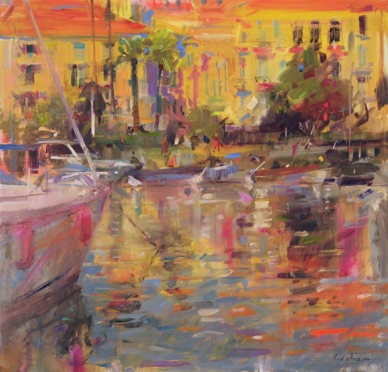 Riviera Moorings od Peter Graham (Contemporary)