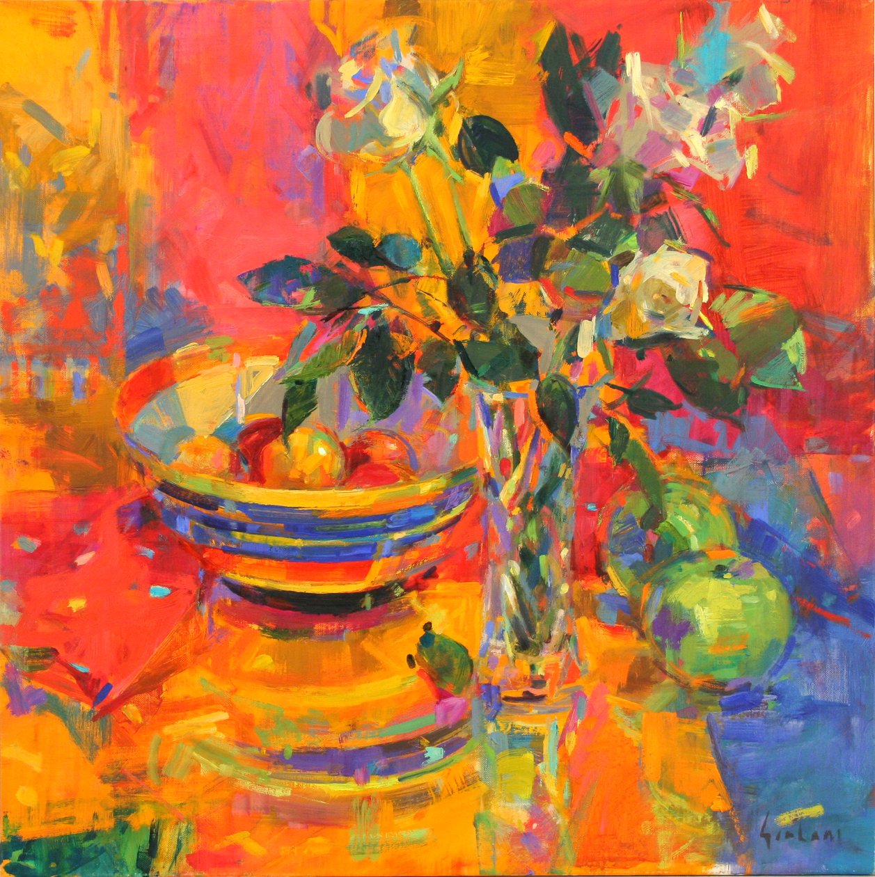 Zátiší s Clarice Cliff Bowl od Peter Graham (Contemporary)