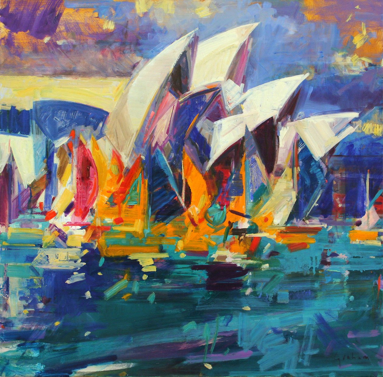 Sydney Flying Colours, 2012 od Peter Graham (Contemporary)