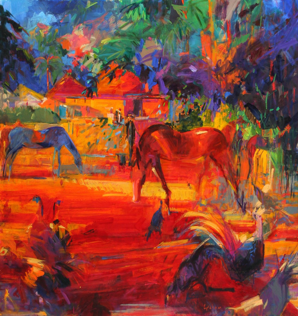 Pastorační na Tahiti, 2011 od Peter Graham (Contemporary)