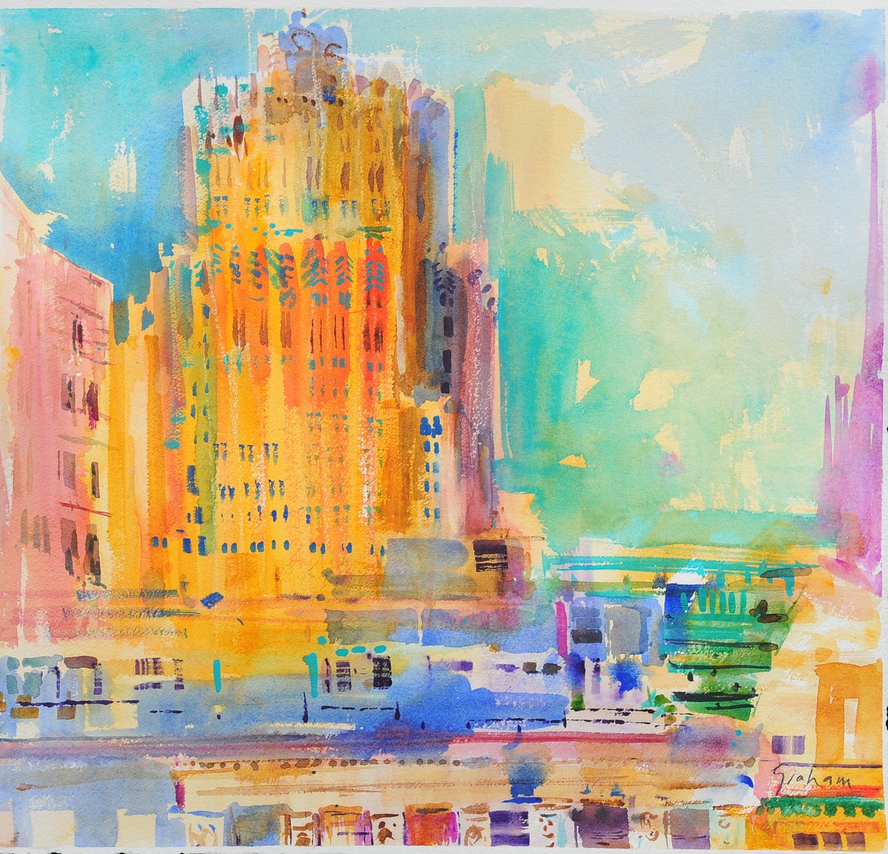 The Shell Building, San Francisco od Peter Graham (Contemporary)