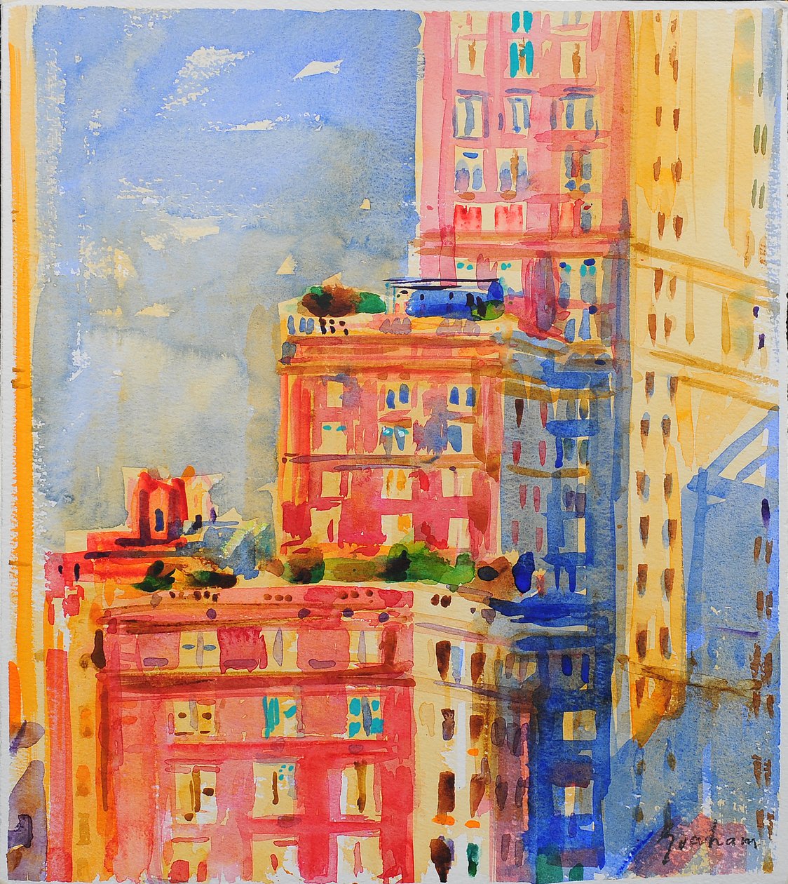 Okna v Upper East Side od Peter Graham (Contemporary)