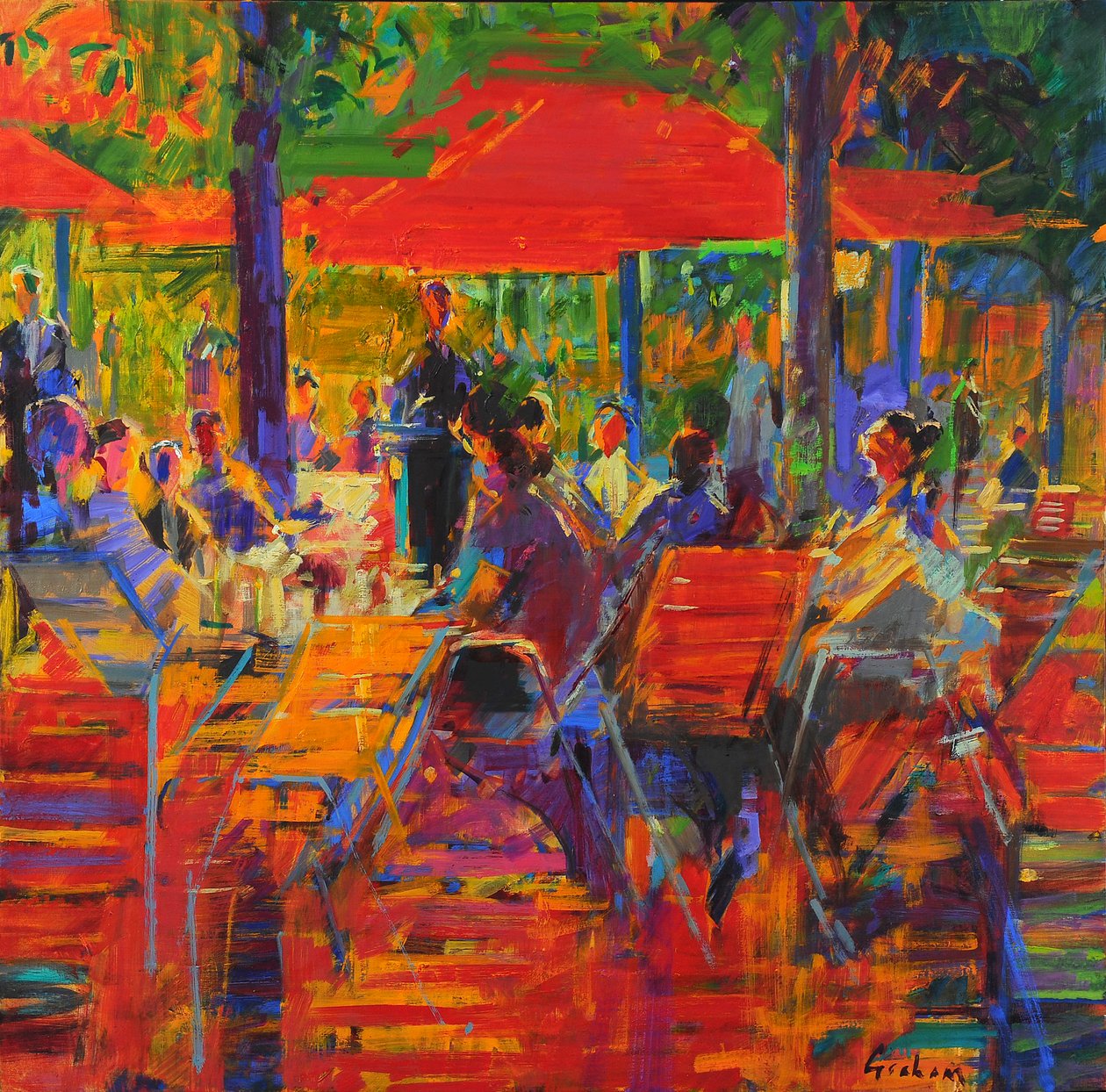 Jardin de Paris (olej na plátně) od Peter Graham