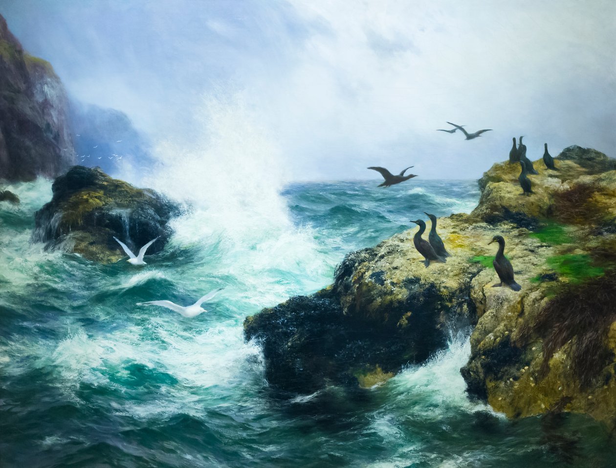 Rocky Shore (öljy kankaalle) od Peter Graham