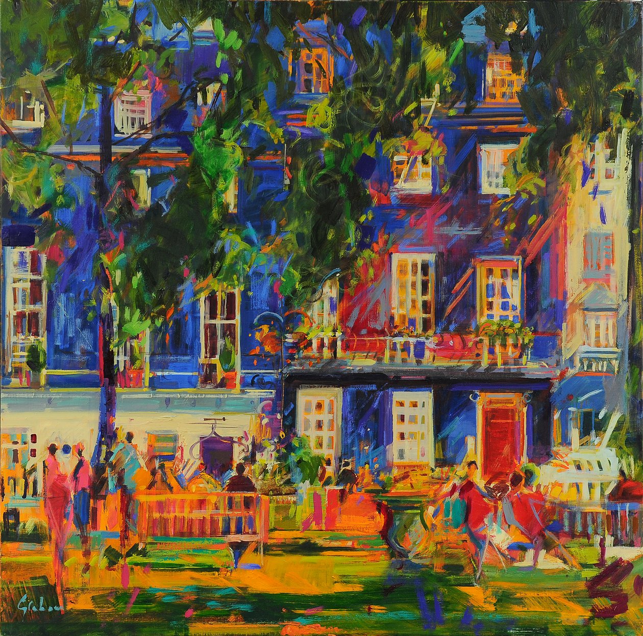 The Nightingale Sang, Berkeley Square, 2023 (olej na plátně) od Peter Graham