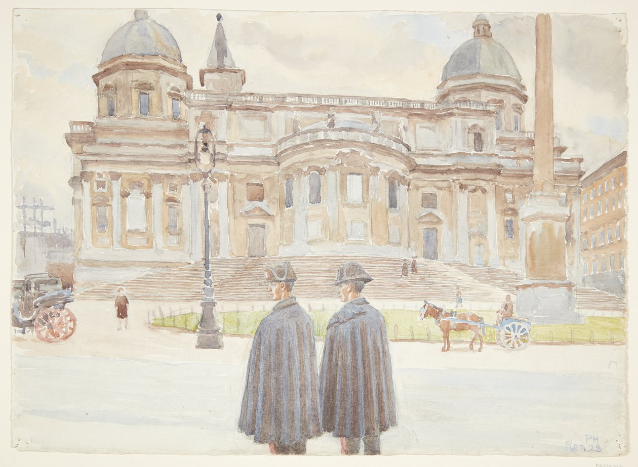 Dva Carabinieri před Santa Maria Maggiore od Peter Hansen