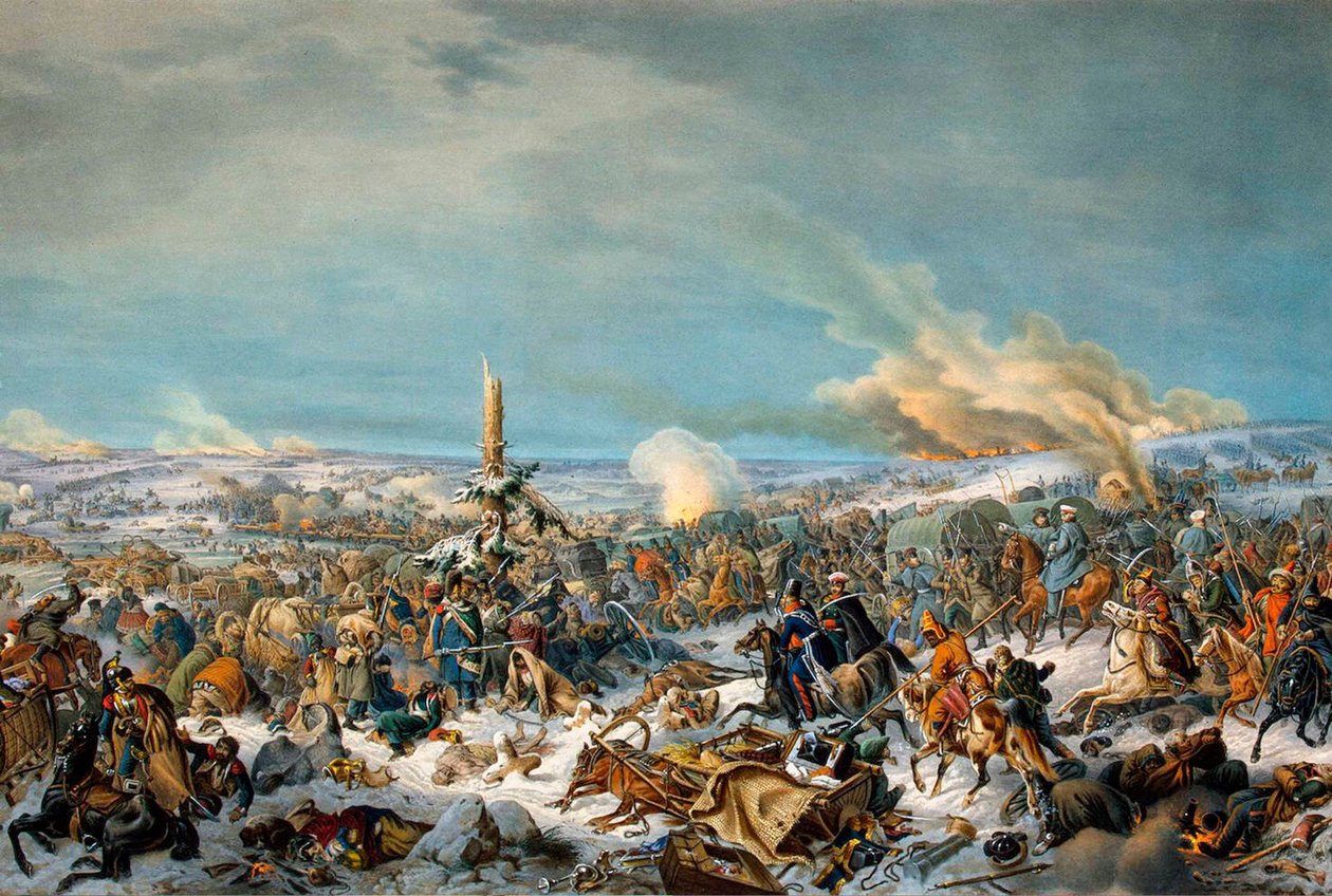 Překročení řeky Berezina, Rusko, 27. listopadu 1812 1844. od Peter Heinrich Lambert von Hess