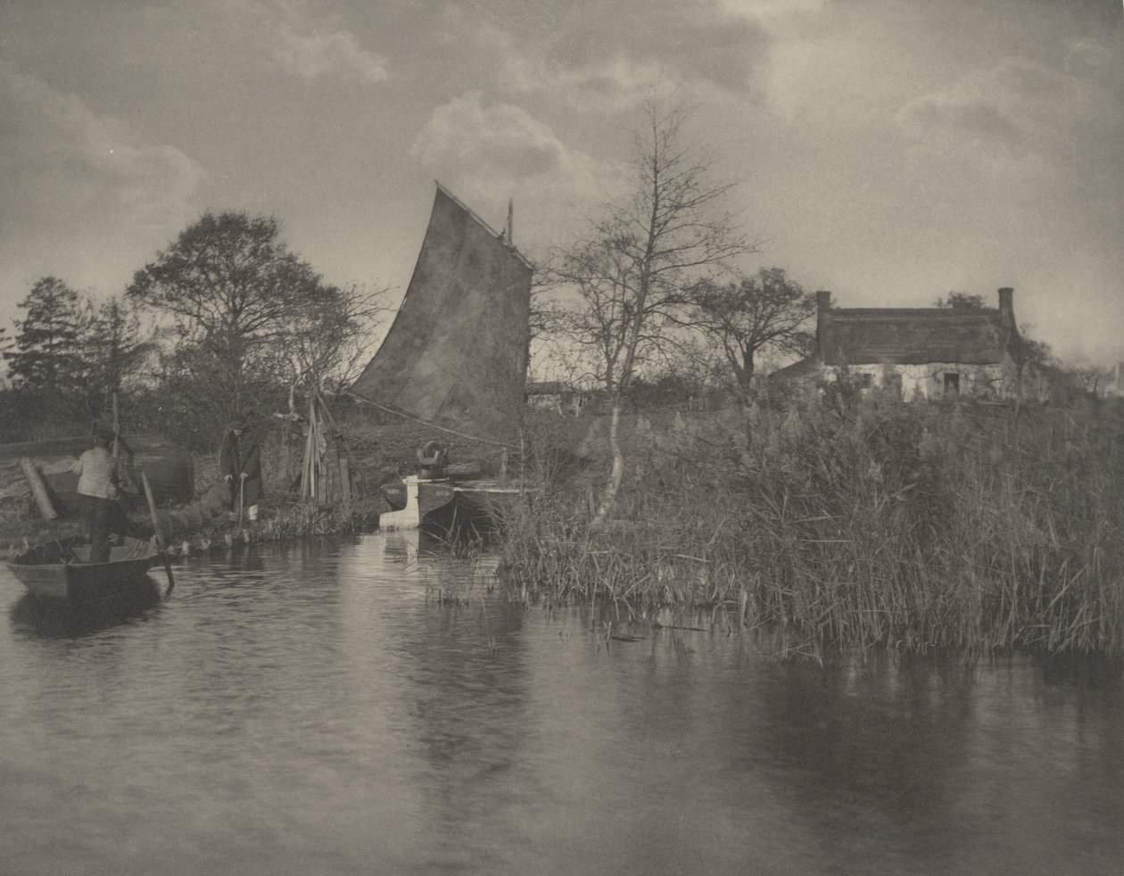 Broadmanova chata, 1886 (foto) od Peter Henry Emerson