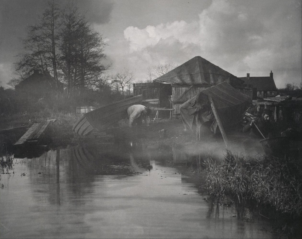 Loděnice v Norfolku od Peter Henry Emerson