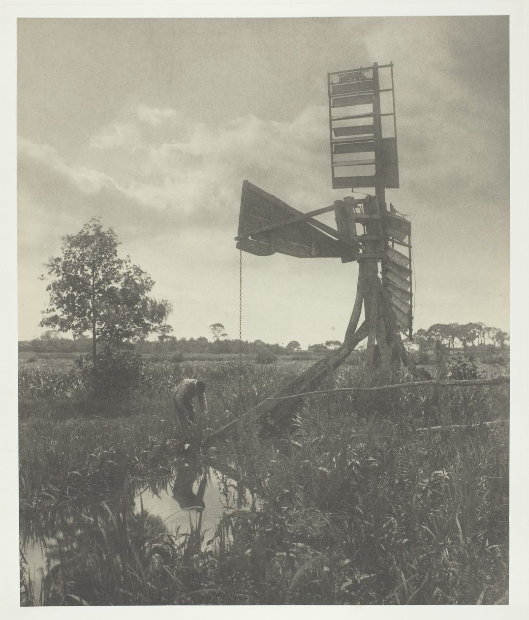 Zničený vodní mlýn od Peter Henry Emerson