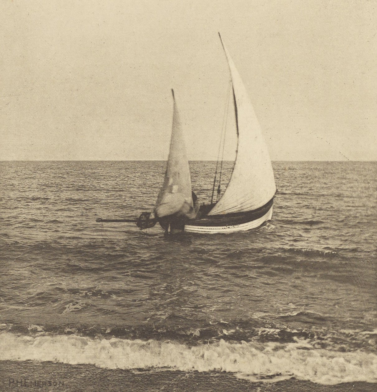 Suffolk Shrimper "Going Off" od Peter Henry Emerson