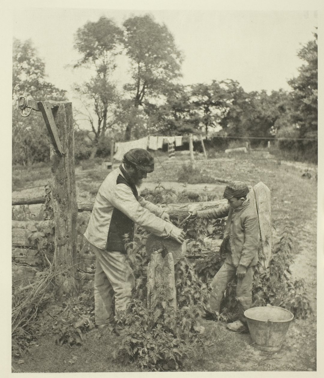 Na farmě Grindstone-A Suffolk od Peter Henry Emerson
