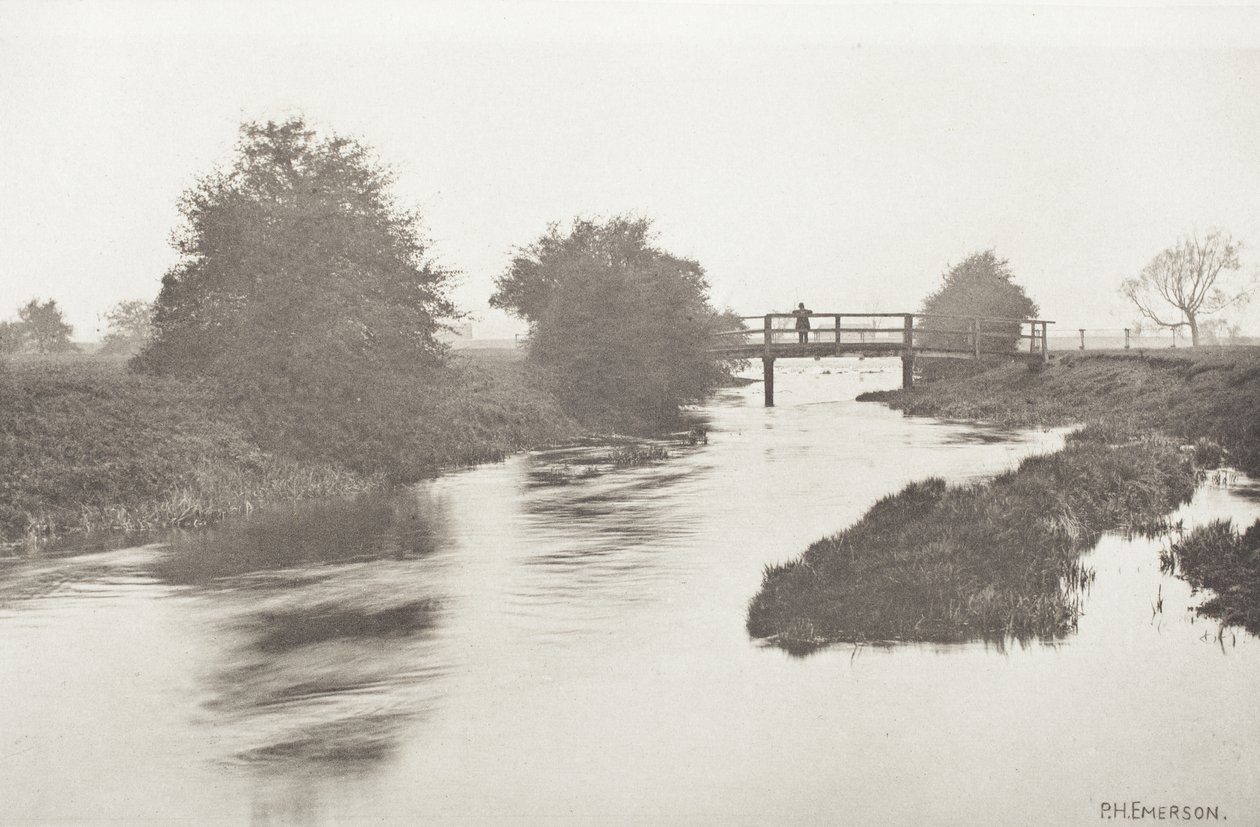 Lávka poblíž Tottenhamu od Peter Henry Emerson