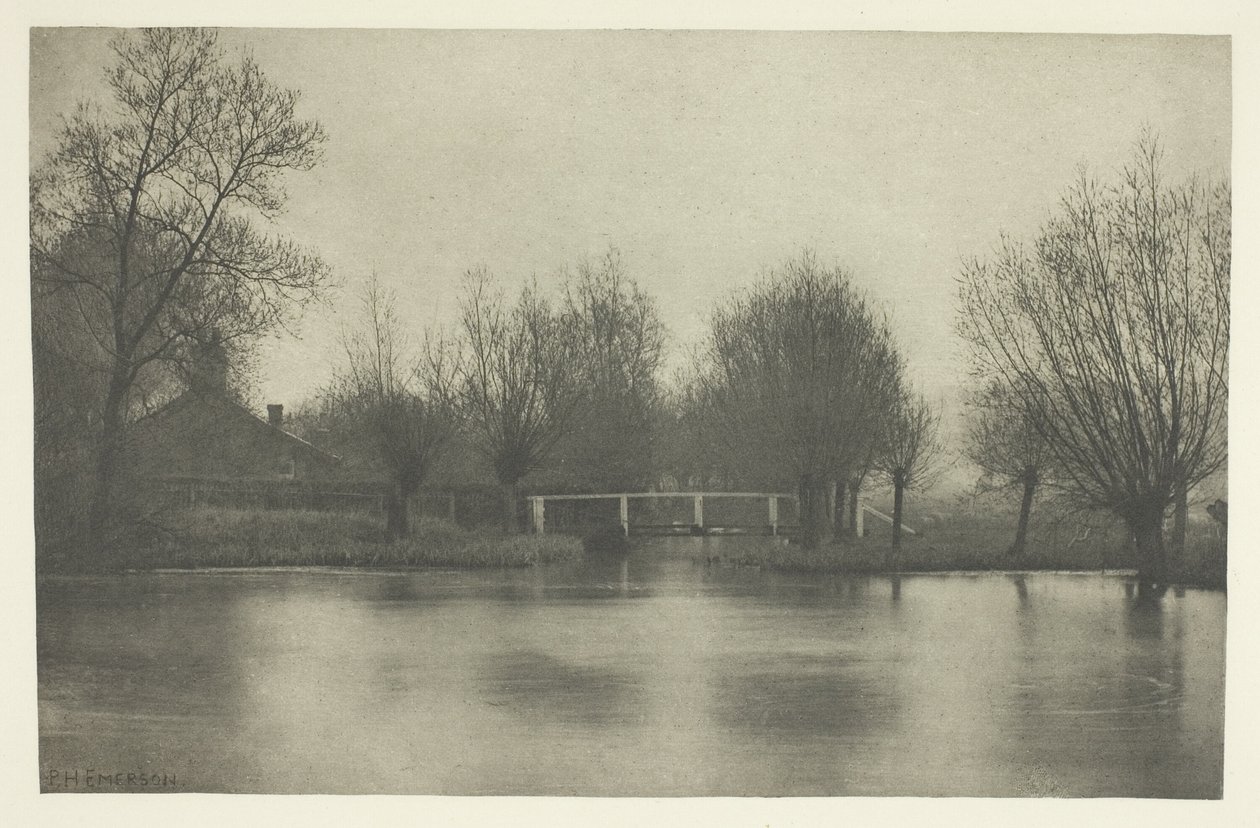 Ústí staré řeky Stort od Peter Henry Emerson