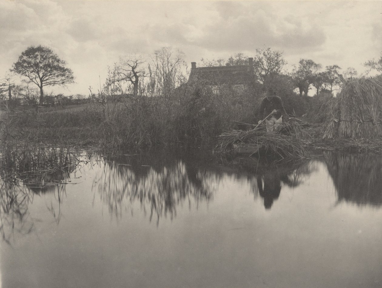 Kvantování lodi Gladdon,1886 (foto) od Peter Henry Emerson