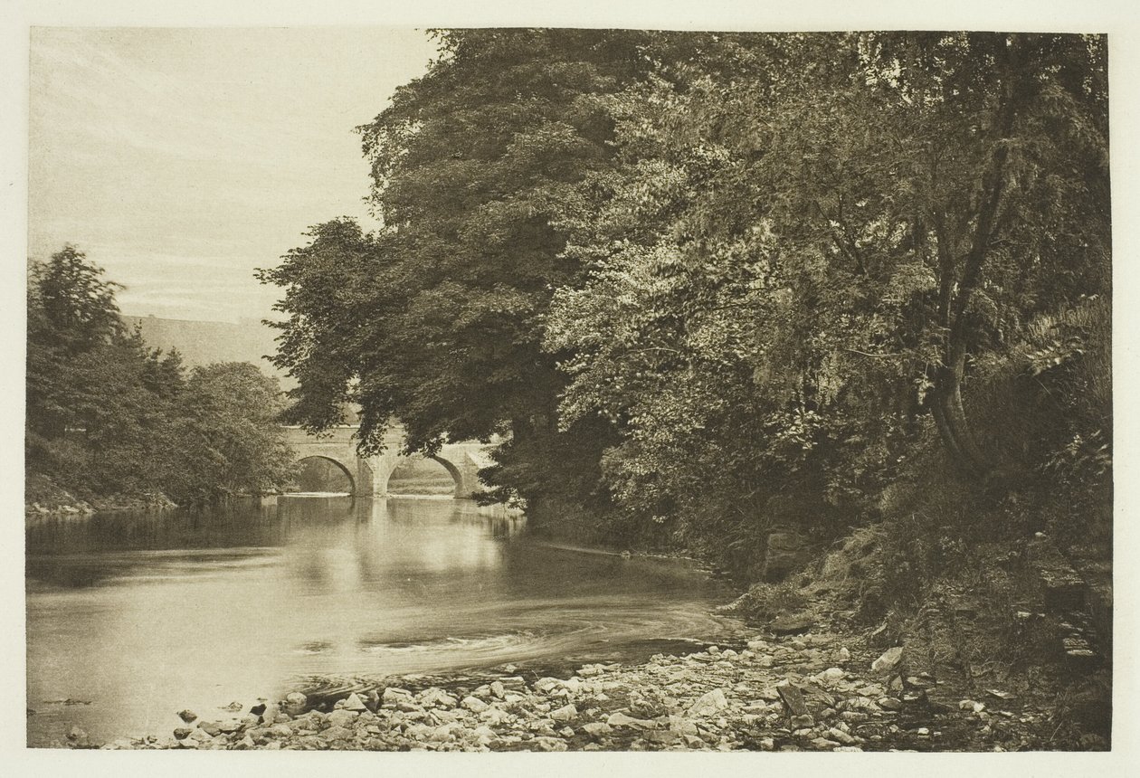 Rowsley Bridge na řece Derwent od Peter Henry Emerson