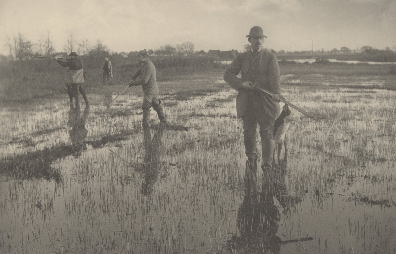 Střelba na bekasiny,1886 (foto) od Peter Henry Emerson