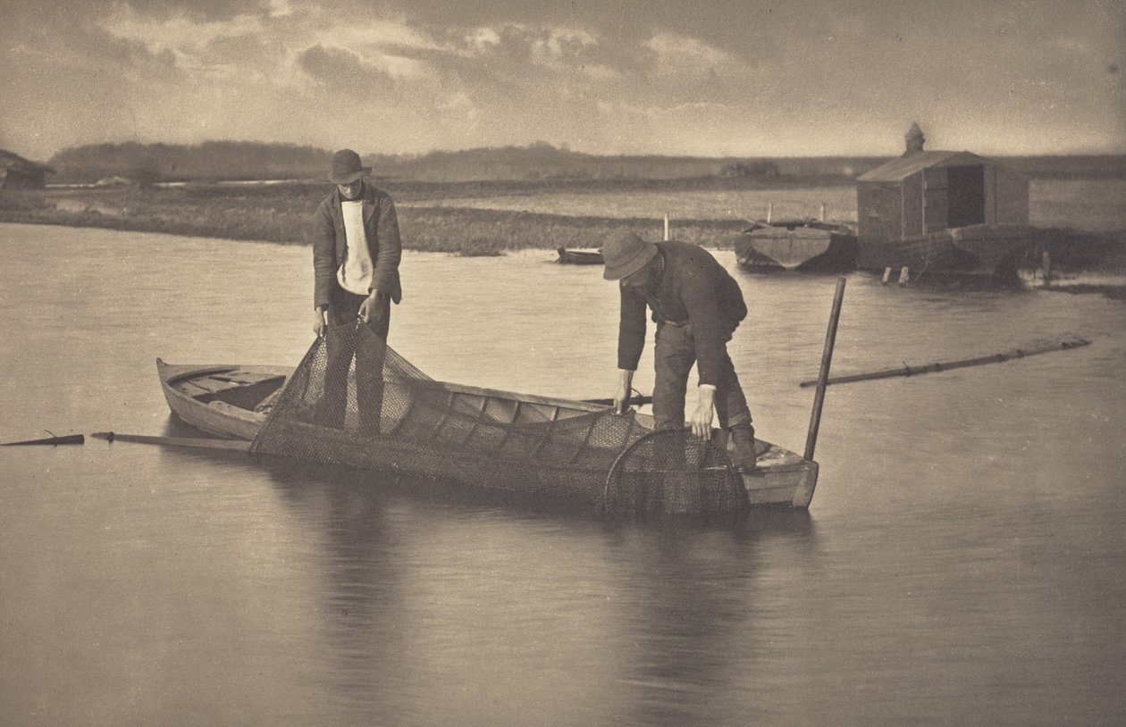 Vytahování sítě na úhoře od Peter Henry Emerson