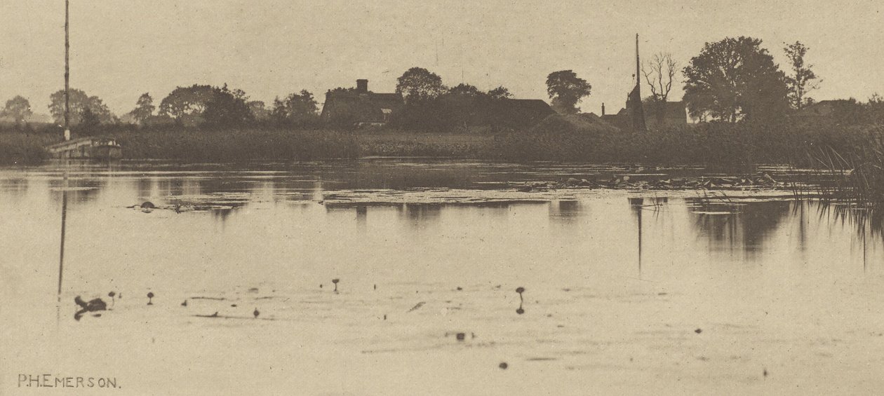 Okraj řeky Mere od Peter Henry Emerson