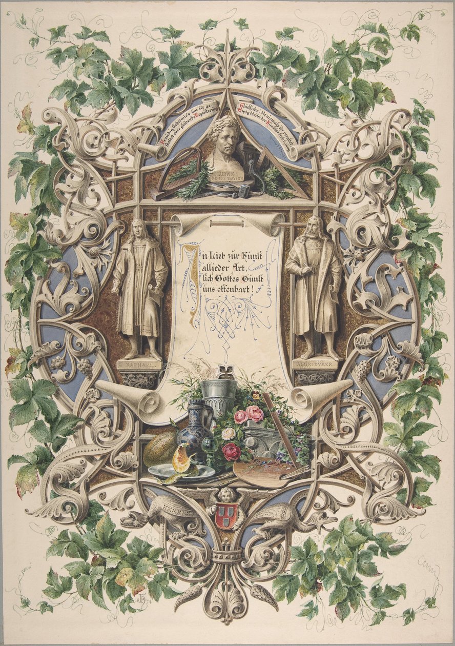 Pocta bavorských umělců králi Ludvíku I., 1874. od Peter Herwegen