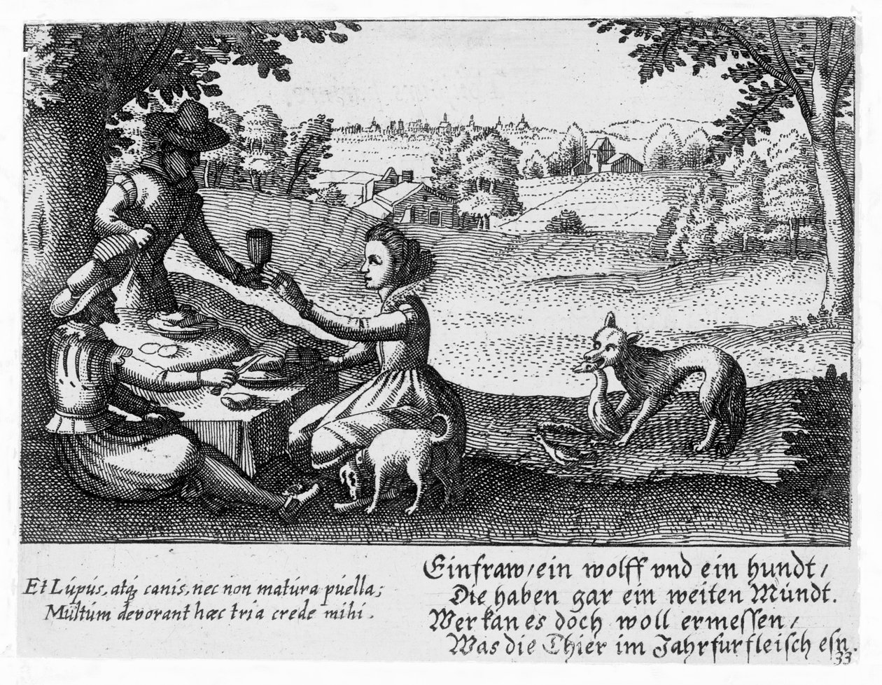 Piknik, kolem 1650 od Peter I Rollos