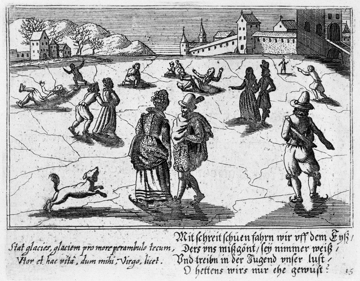Bruslení pro páry, cca 1650 od Peter I Rollos
