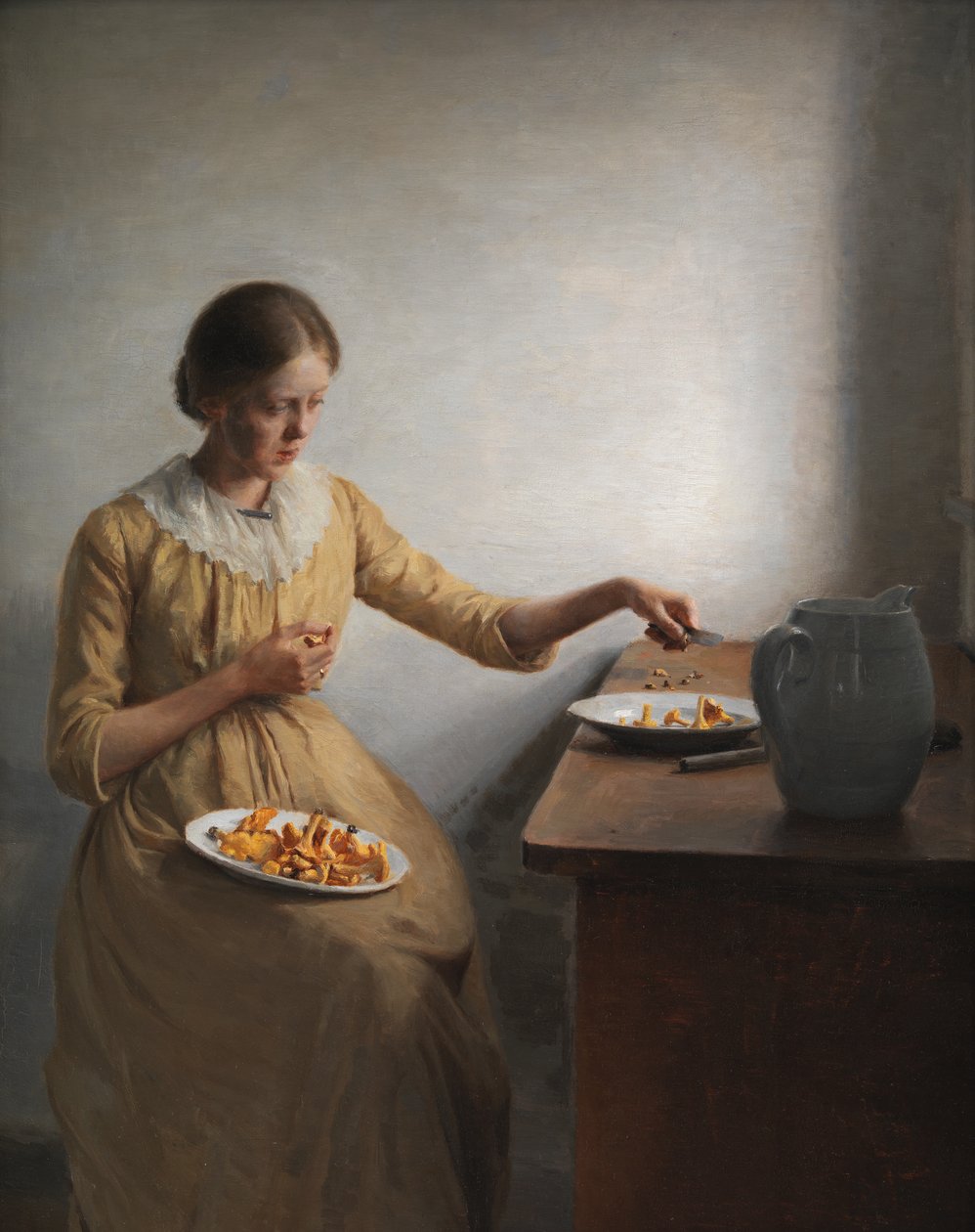 Mladá Dívka Příprava Lišek od Peter Vilhelm Ilsted