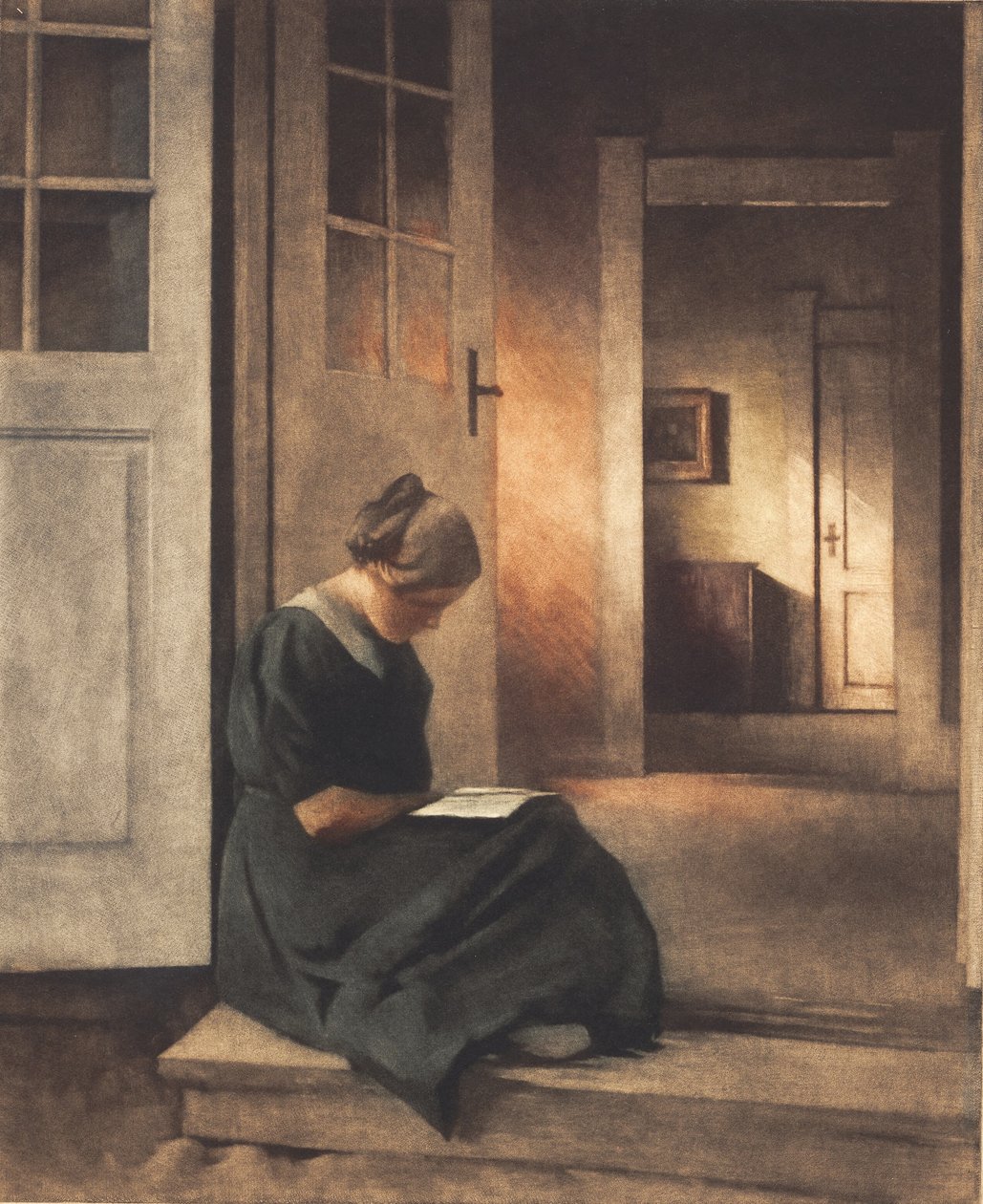 Ve dveřích zahrady od Peter Vilhelm Ilsted