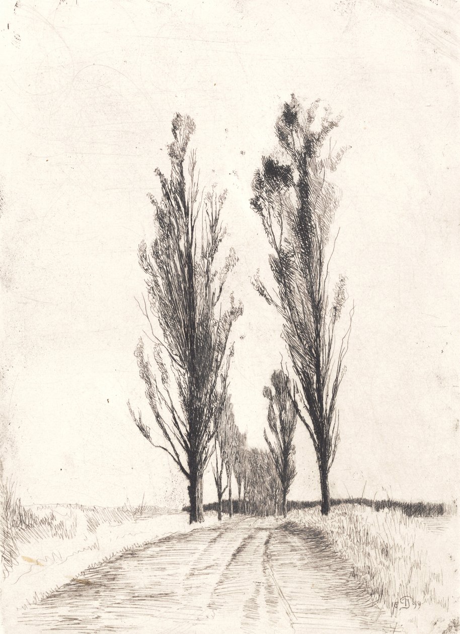 Poppleová alej od Peter Vilhelm Ilsted