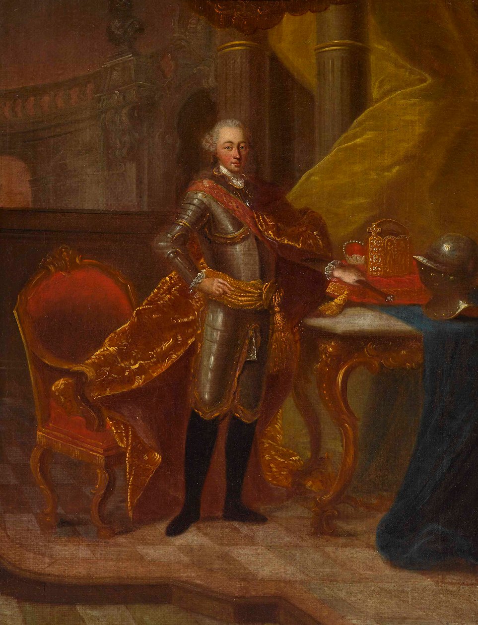 Portrét hraběte Palatina Karla Theodora 1724-1799, bavorského kurfiřta. od Peter Jacob Horemans