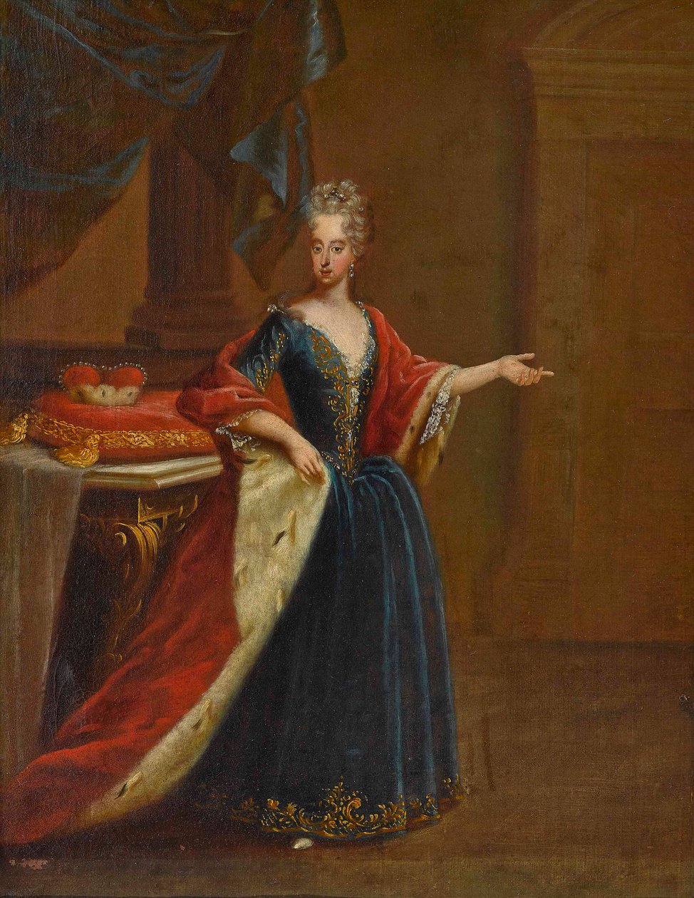 Portrét Marie Antonie Rakouské 1669-1692, bavorská kurfiřta. od Peter Jacob Horemans
