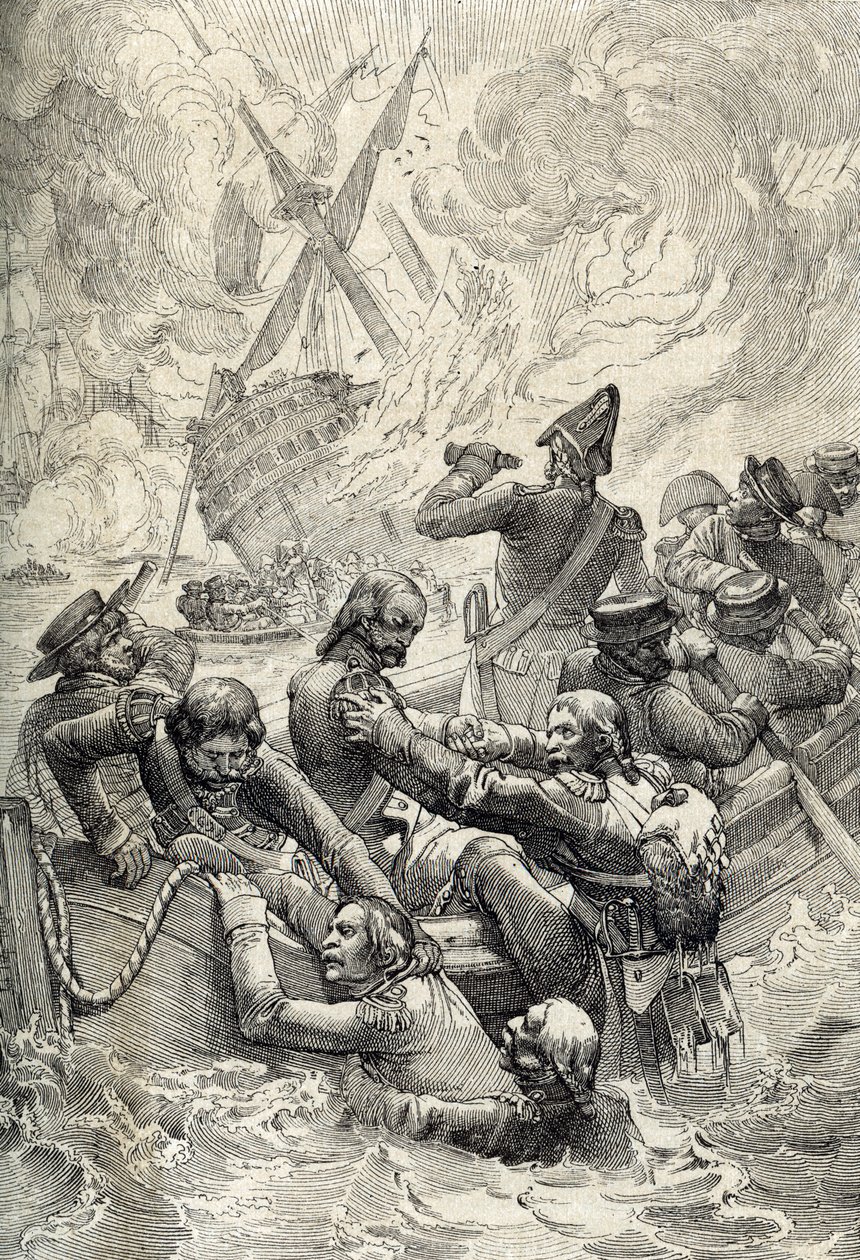 Egyptská expedice: Zničení Orientu v bitvě na Nilu (bitva u Aboukiru) v srpnu 1798 (bitva v zátoce Aboukir: zničení L