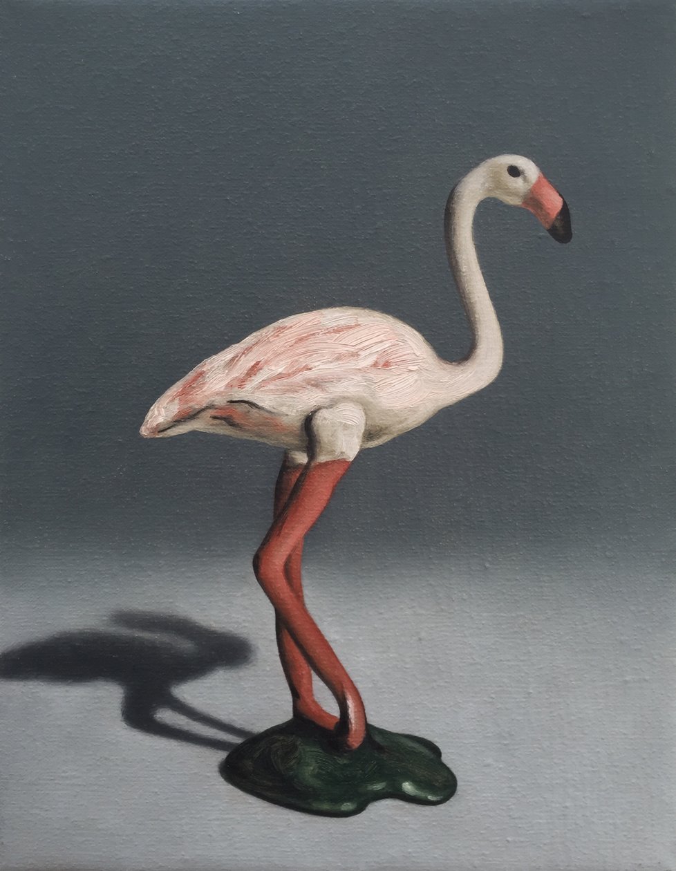 Růžový plameňák, 2014 od Peter Jones
