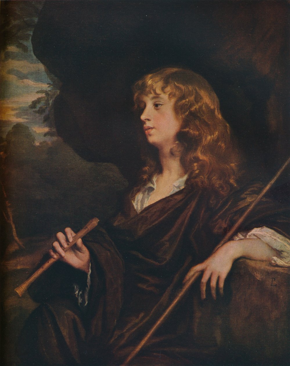 Abraham Cowley, c1658 od Peter Lely