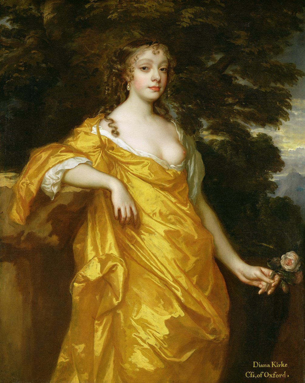 Diana Kirke, pozdější hraběnka z Oxfordu, kolem 1665-70 (olej na plátně) od Peter Lely