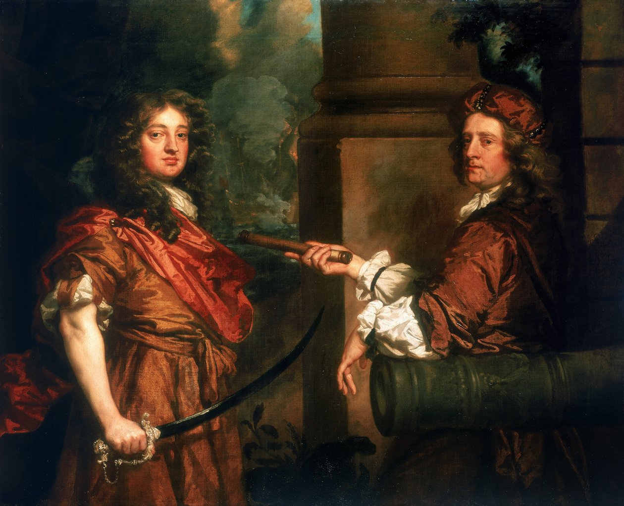 Dvojportrét sira Frescheville Hollese od Peter Lely
