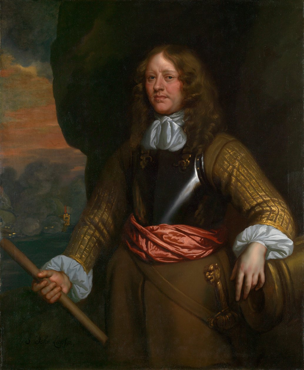 Vlajkaři z Lowestoftu: John Lawson (zemř. 1665). od Peter Lely