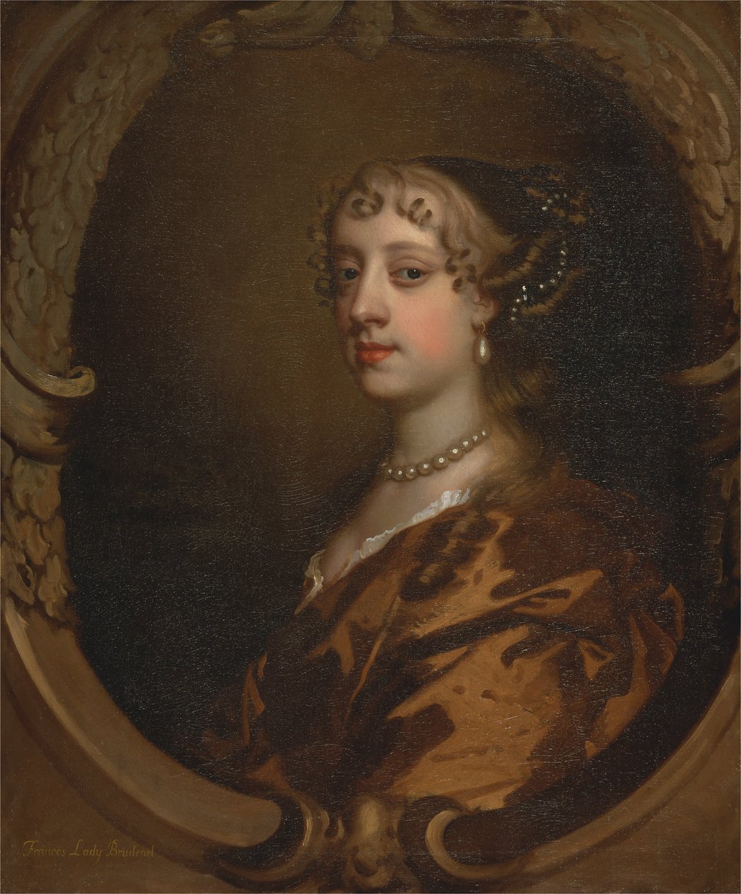 Lady Frances Savile, později lady Brudenell, kolem 1668 (olej na plátně) od Peter Lely